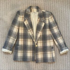 Plaid Blazer